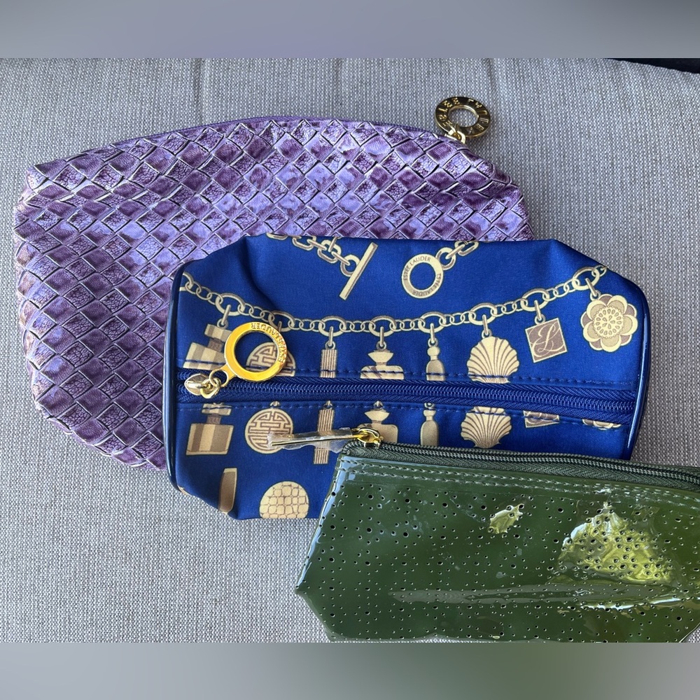 Lot of 3 Estee Lauder Pouches/Make up/Cosmetic Bags